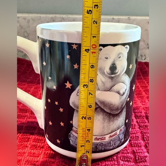 Vintage 1999 Gibson Coca-Cola Polar Bear Mug, same photo on both sides, flawless - Picture 5 of 6